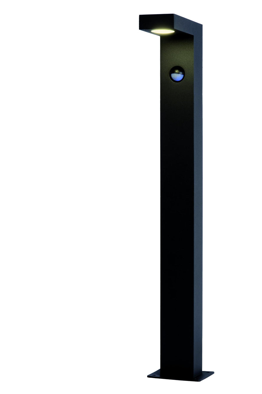 Lucide TEXAS-LED-paallamp met bewegings- en dag-nachtsensor 7 W, IP54, antraciet