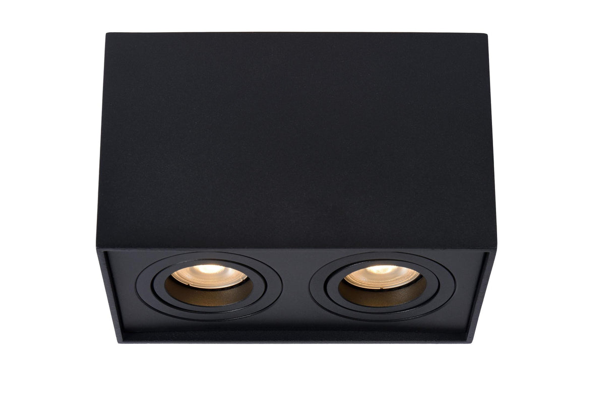 Lucide TUBE plafondspot 2 × GU10, zwart
