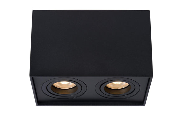 Lucide TUBE plafondspot 2 × GU10, zwart