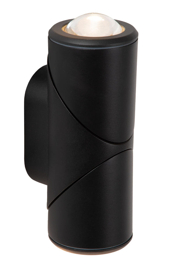 Lucide ERIN LED-wandspot voor binnen en buiten 2 × 5 W, IP65, zwart