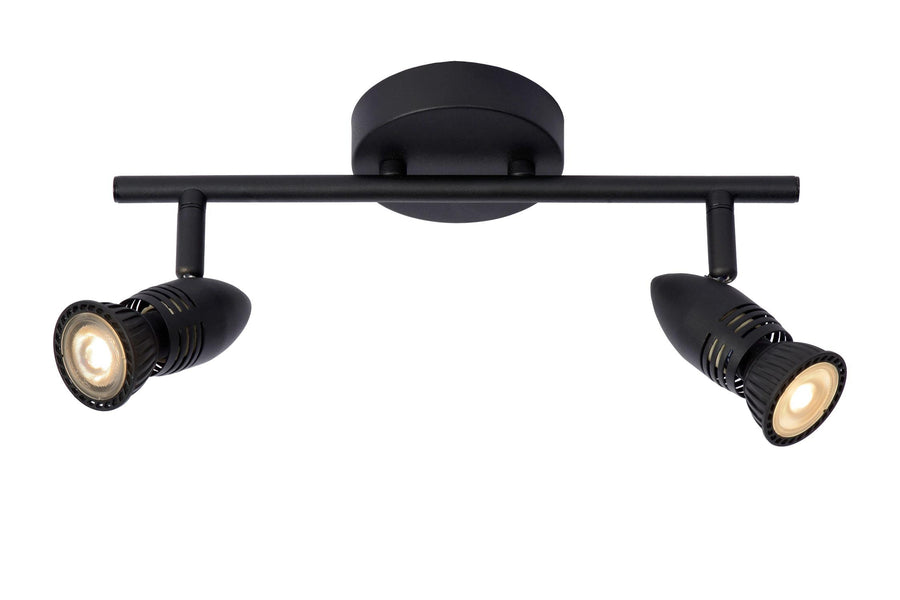Lucide CARO plafondspot 2 × GU10, zwart