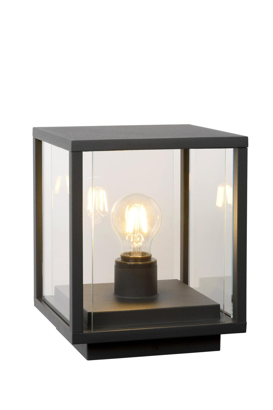 Lucide CLAIRE paallamp E27, IP54, antraciet