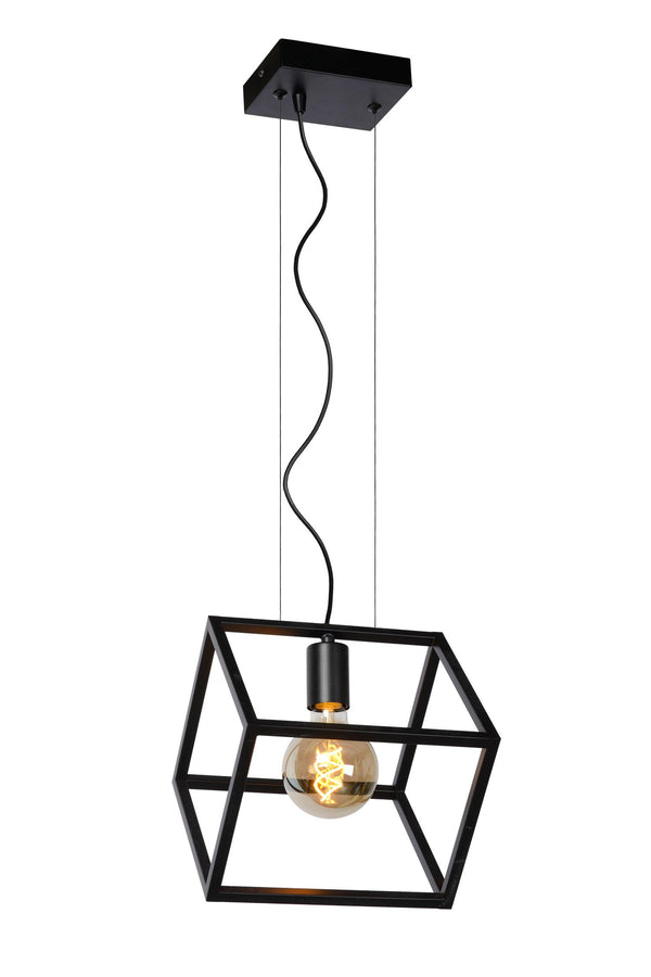 Lucide FABIAN hanglamp E27, zwart