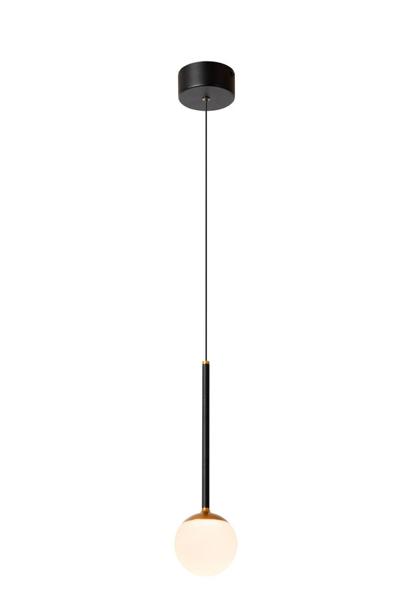 Lucide CALINA dimbare LED-hanglamp Ø 9,9 cm, 7 W, 2200–3300 K, zwart