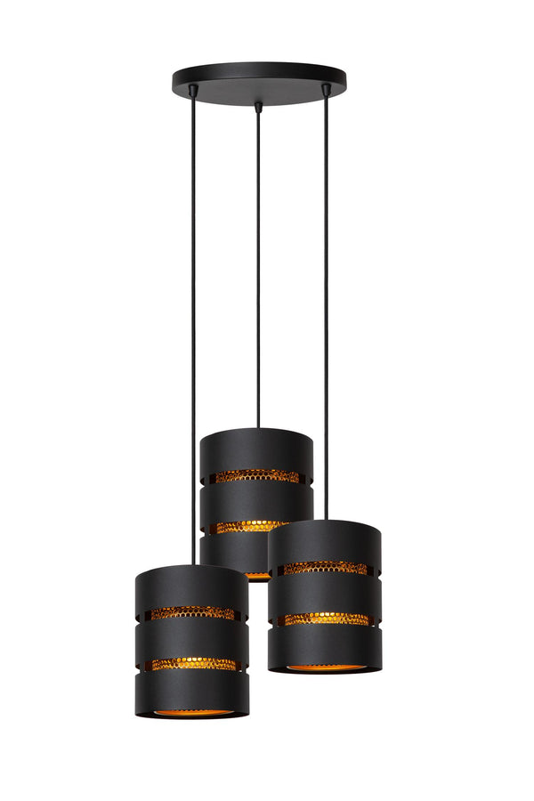 Lucide ROSAS hanglamp Ø 43 cm, 3 × E27, zwart