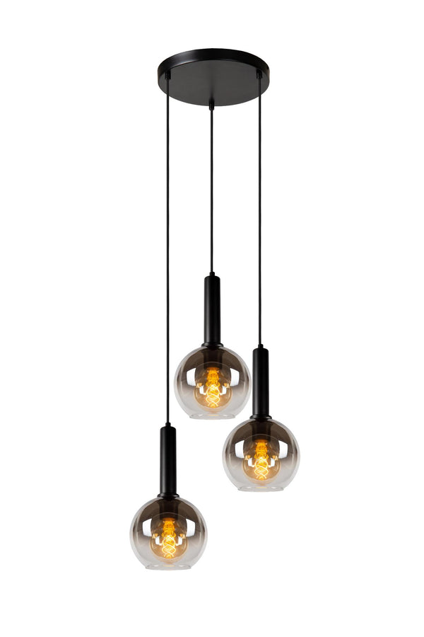 Lucide MARIUS hanglamp Ø 48,5 cm, 3 × E27, zwart