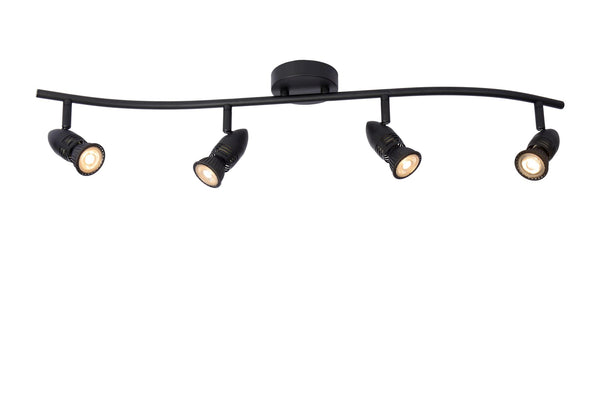 Lucide CARO plafondspot 4 × GU10, zwart