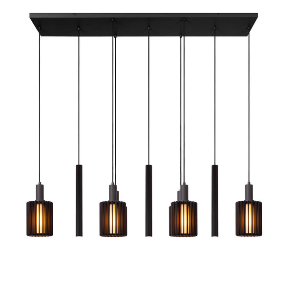 Lucide LAMBRES hanglamp 6 × E27, zwart
