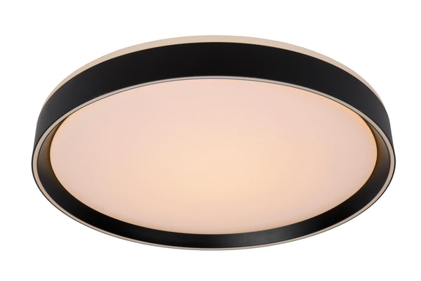Lucide NURIA dimbare LED-plafondlamp met 3 dimstanden, Ø 50 cm, 36 W, zwart