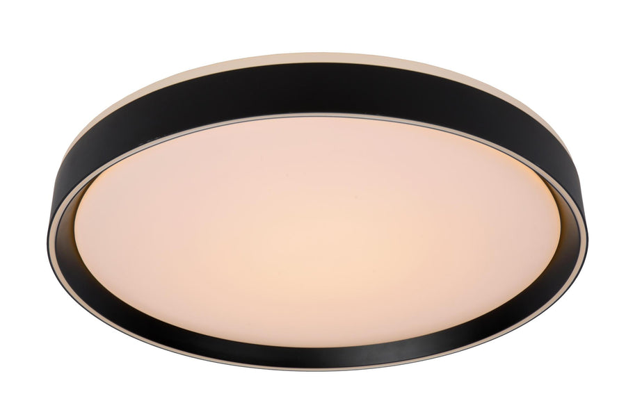 Lucide NURIA dimbare LED-plafondlamp met 3 dimstanden, Ø 50 cm, 36 W, zwart