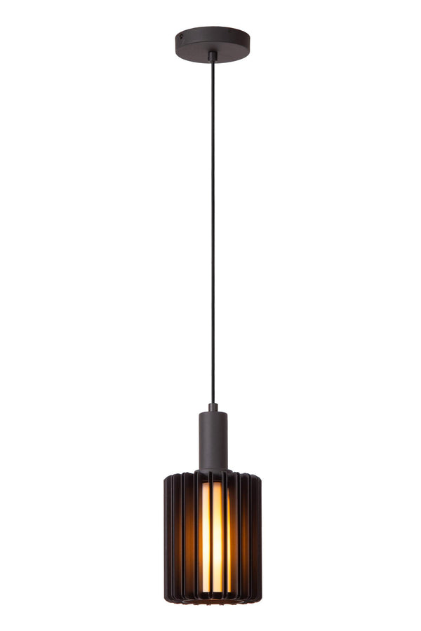 Lucide LAMBRES hanglamp Ø 15 cm, E27, zwart