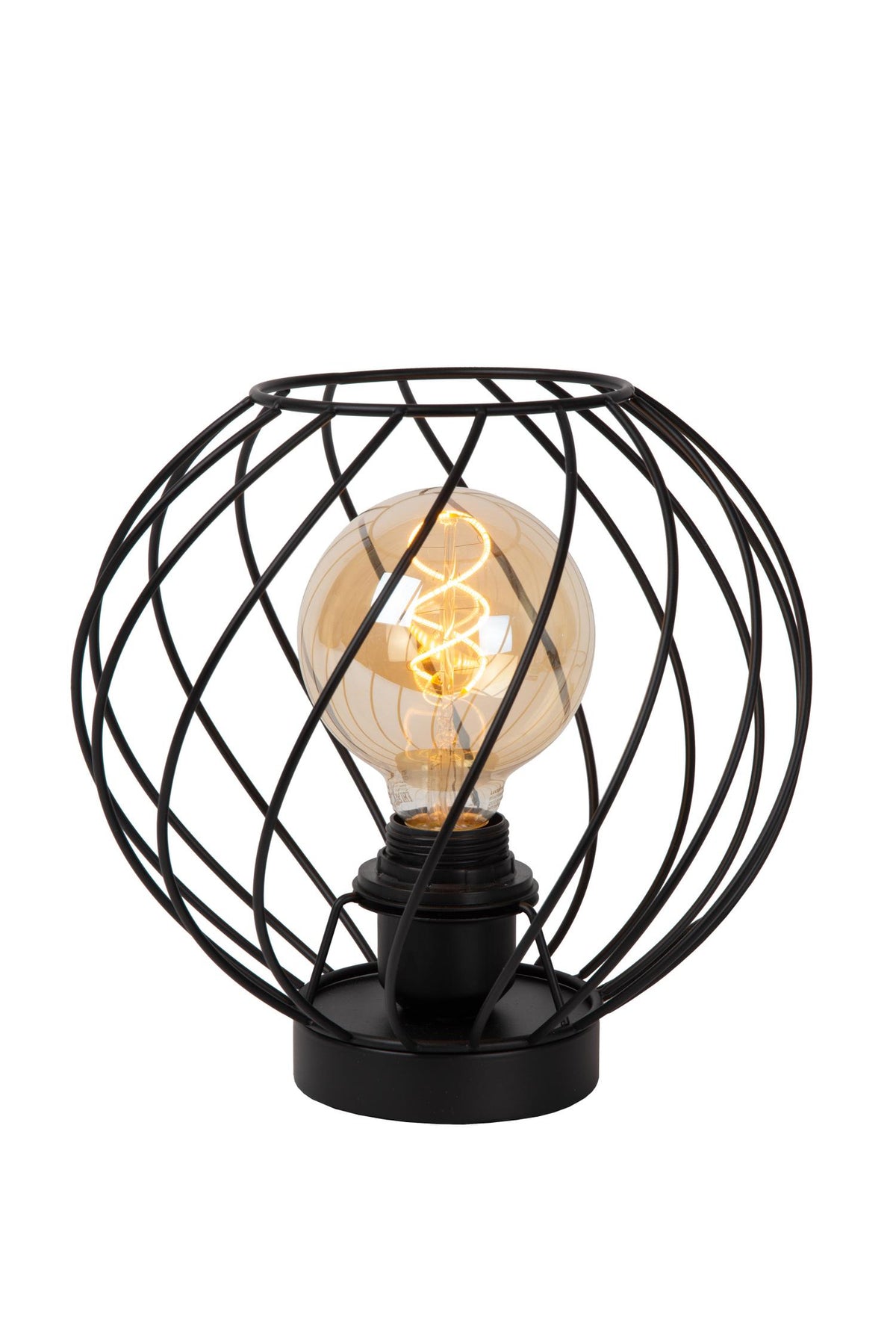 Lucide DANZA tafellamp Ø 25 cm, E27, zwart
