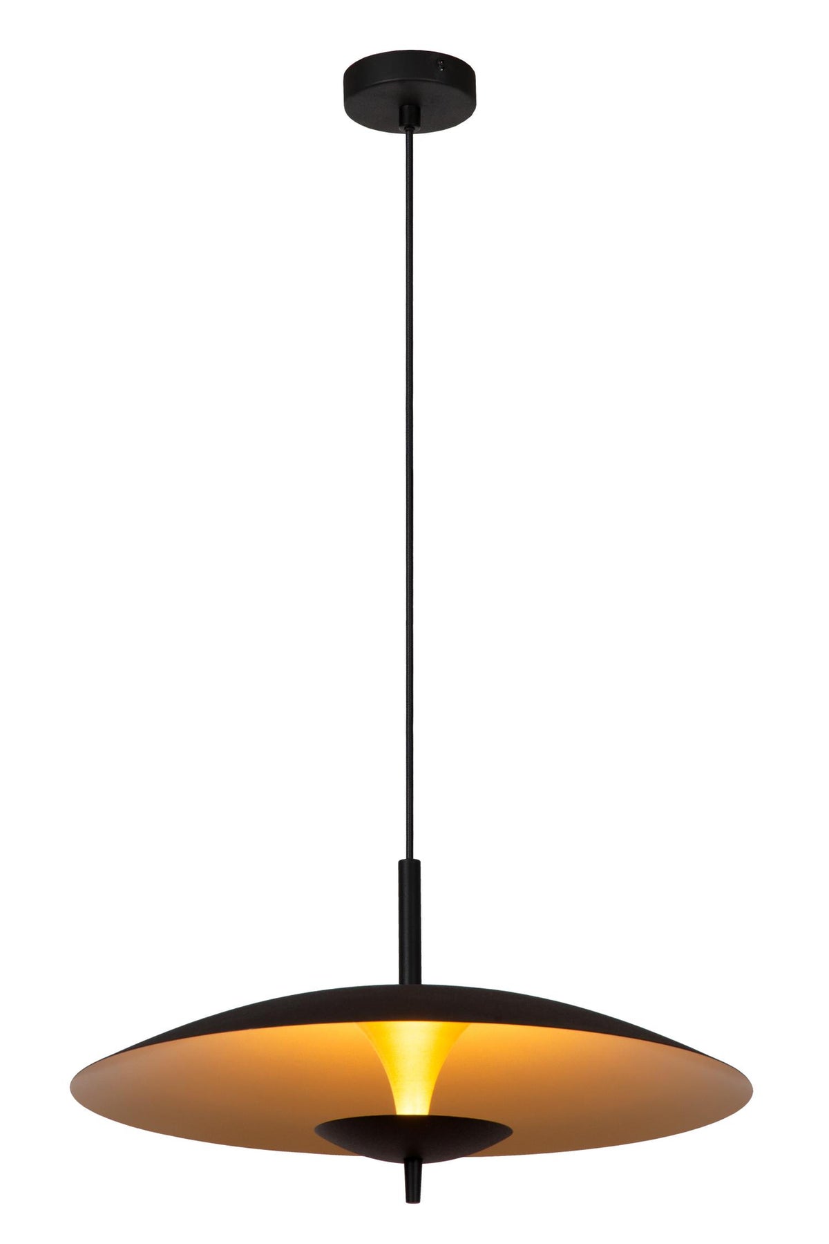 Lucide VULCAN dimbare LED-hanglamp Ø 47 cm, 9 W, zwart