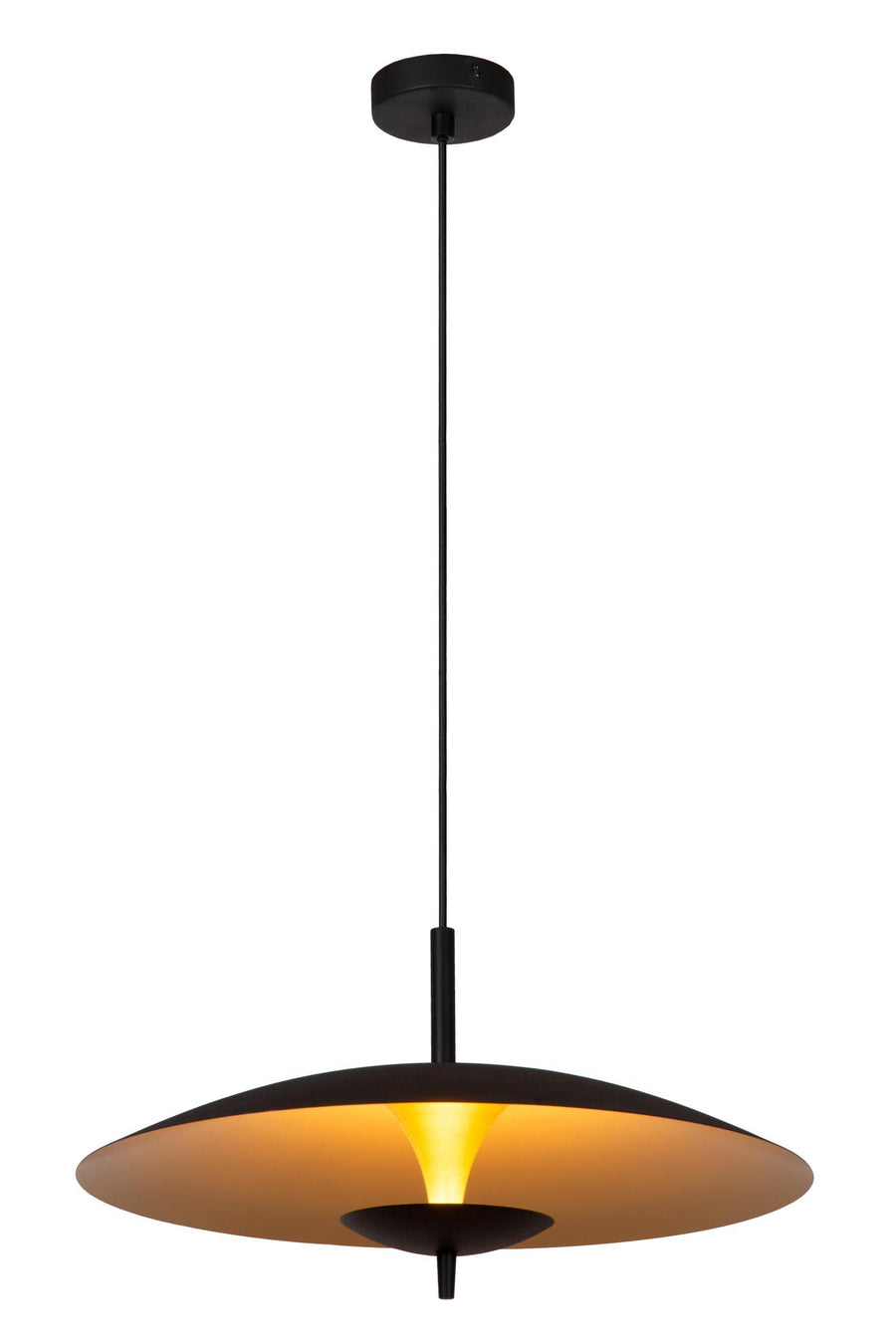 Lucide VULCAN dimbare LED-hanglamp Ø 47 cm, 9 W, zwart