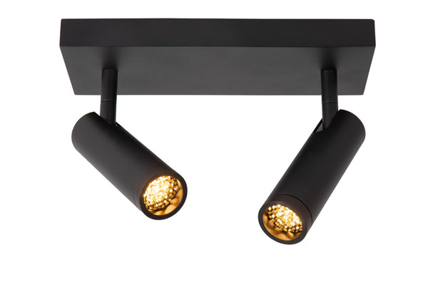 Lucide GRADO plafondspot 2 × GU10, zwart
