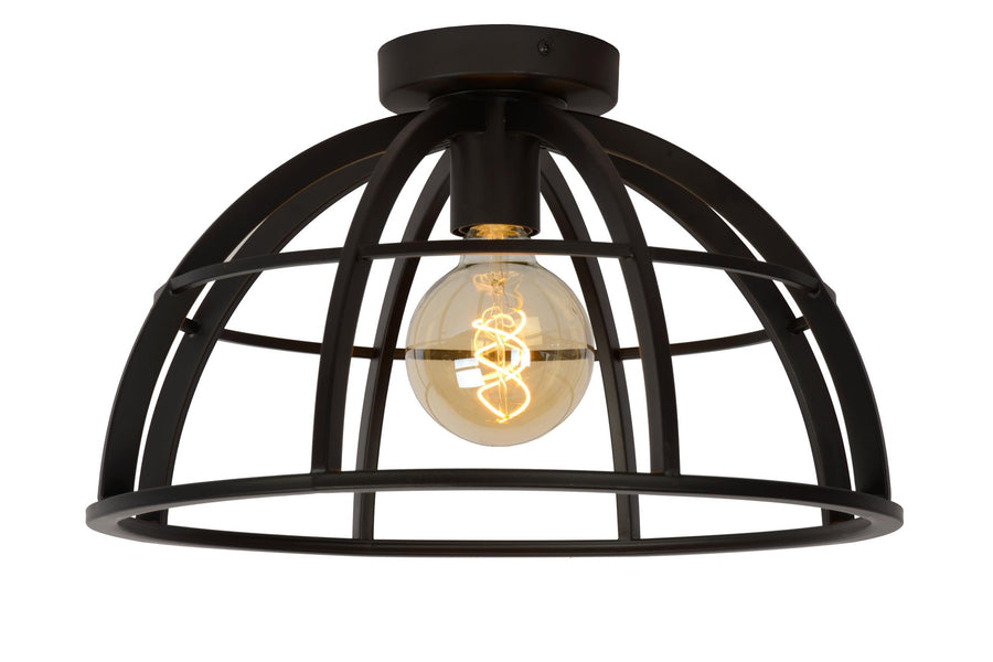 Lucide DIKRA plafondlamp E27, zwart