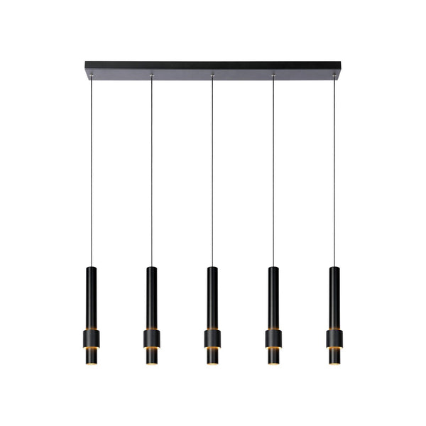 Lucide MARGARY dimbare LED-hanglamp 5 × 4,2 W, zwart