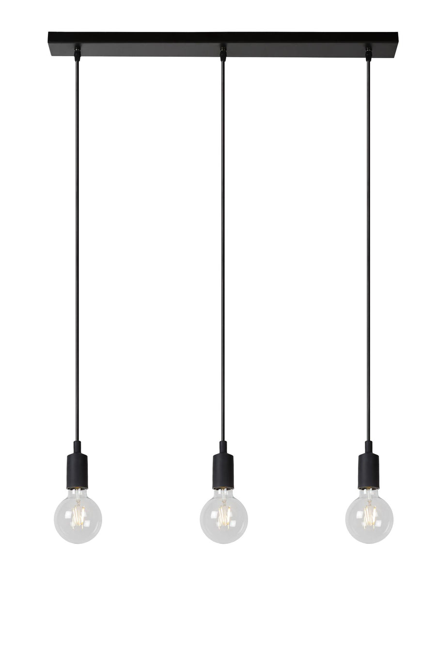 Lucide FIX hanglamp 3 × E27, zwart