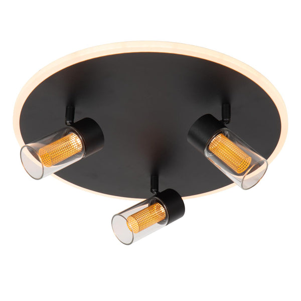 Lucide EVERINA dimbare LED-plafondlamp Ø 40 cm, 2200–6500 K, zwart
