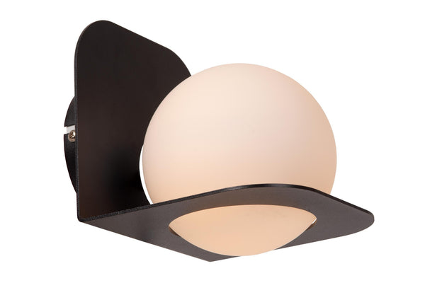 Lucide DAVY wandlamp voor de badkamer G9, IP44, zwart