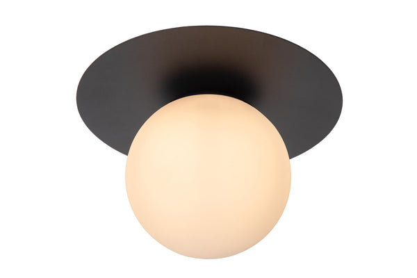 Lucide TRICIA plafondlamp Ø 25 cm, E27, zwart