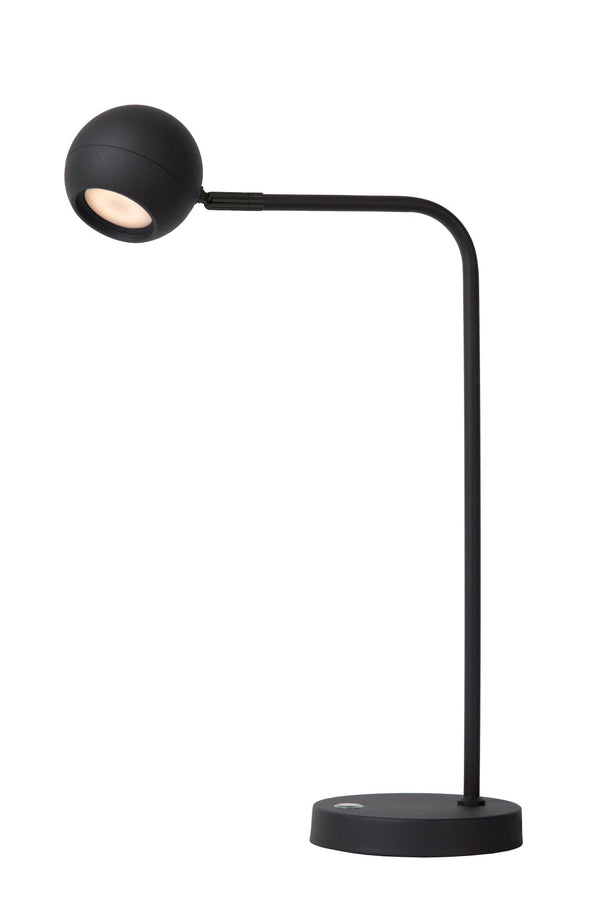 Lucide COMET oplaadbare LED-bureaulamp met 3 dimstanden, 3 W, zwart