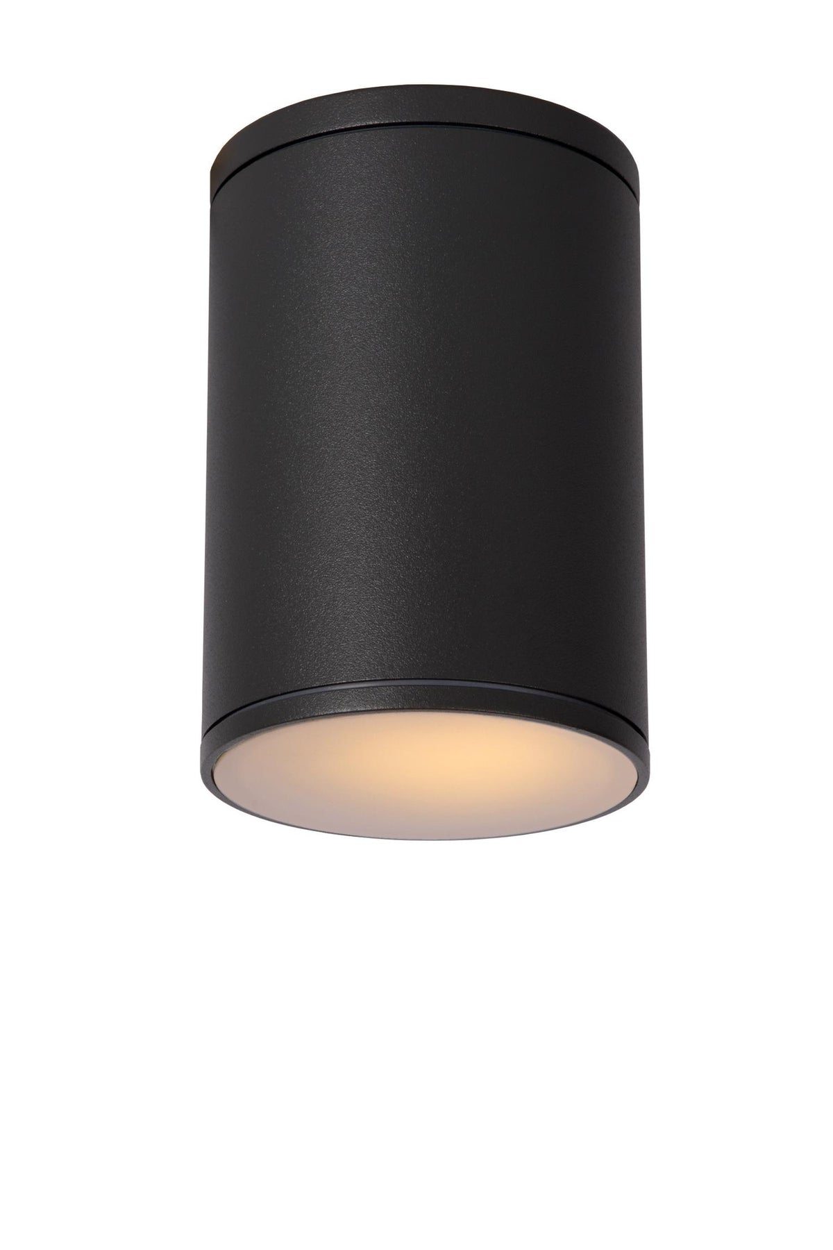 Lucide TUBIX plafondspot voor binnen en buiten Ø 10,8 cm, E27, IP54, antraciet