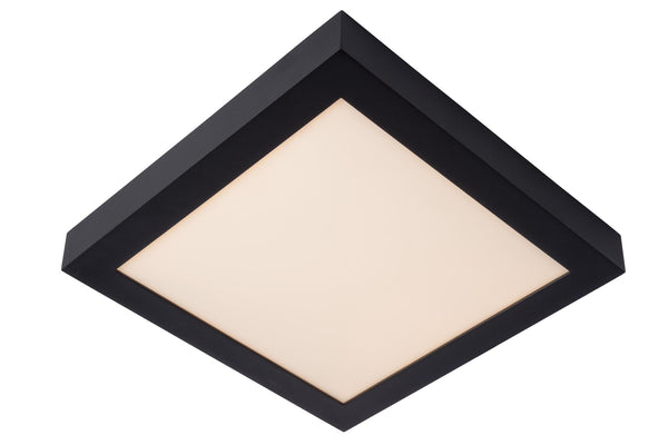 Lucide BRICE-LED dimbare LED-plafondlamp voor de badkamer 30 W, IP44, zwart