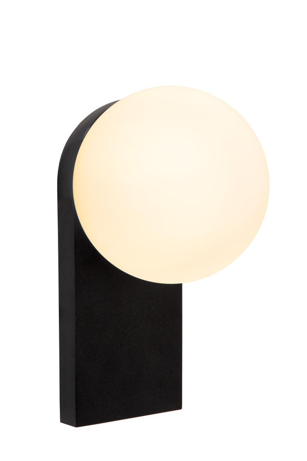 Lucide TASSA dimbare LED-wandlamp voor de badkamer 10 W, IP44, 1800–3000 K, zwart