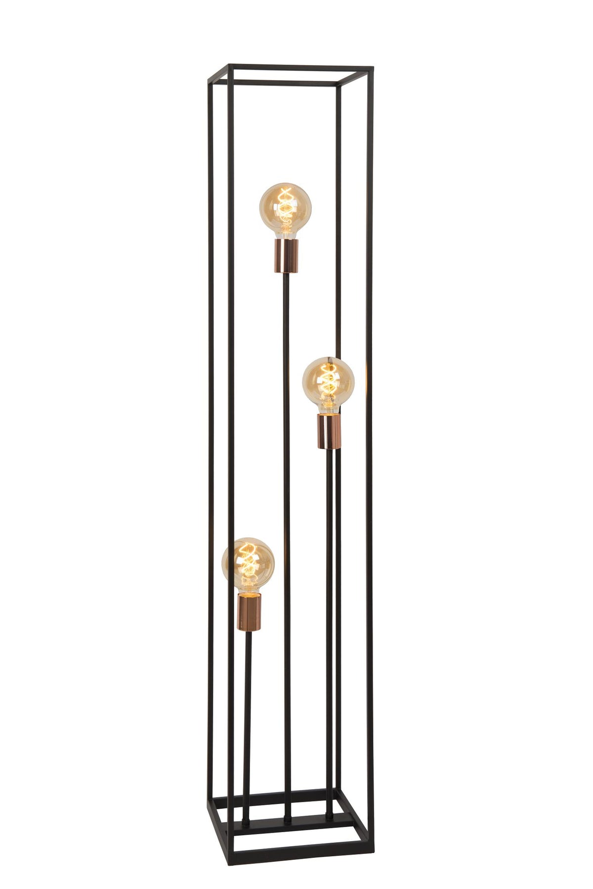 Lucide ARTHUR vloerlamp 3 × E27, zwart
