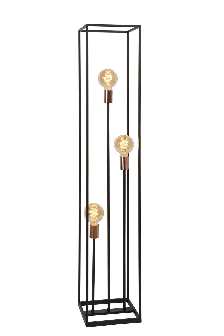 Lucide ARTHUR vloerlamp 3 × E27, zwart