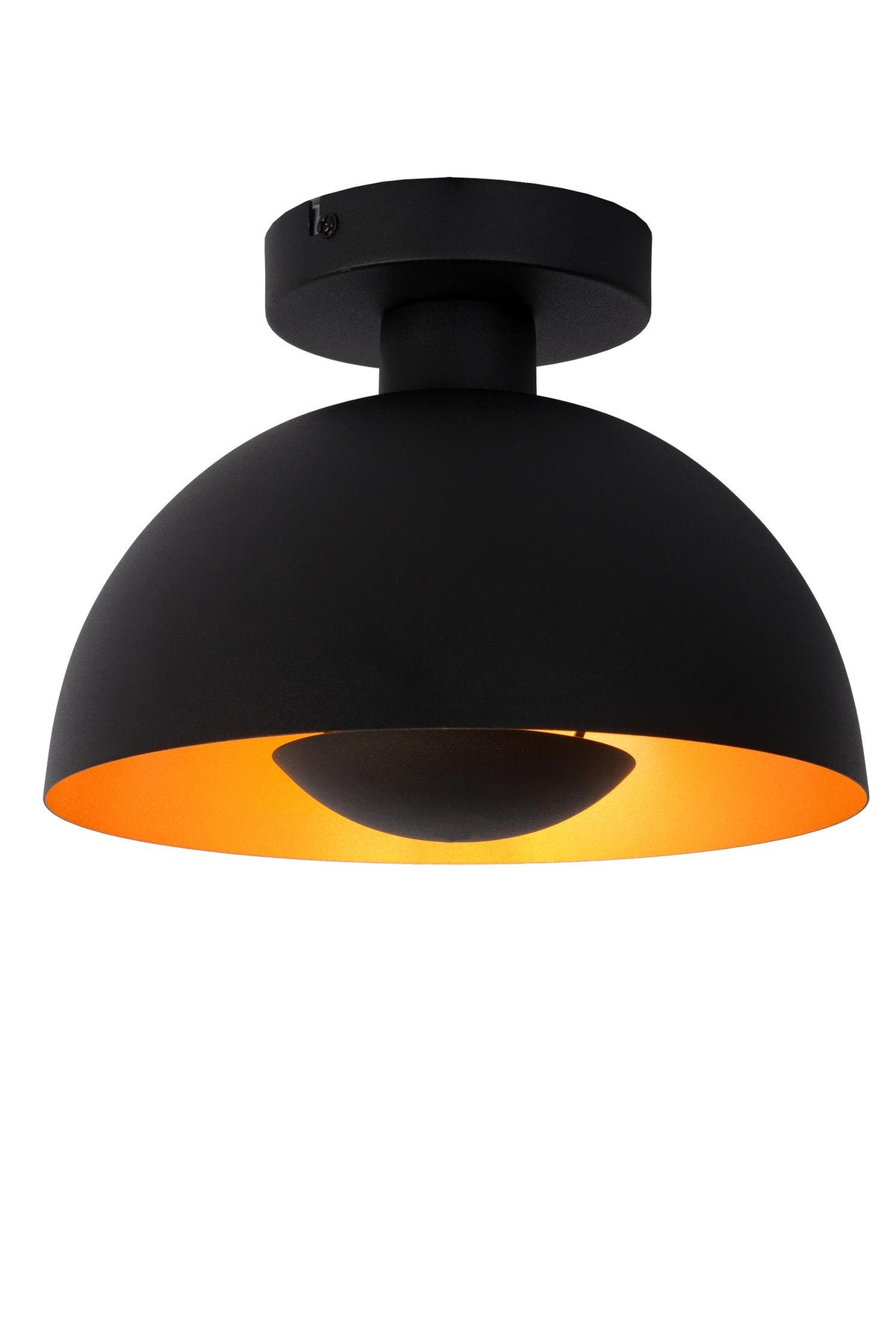 Lucide SIEMON plafondlamp Ø 25 cm, E27, zwart