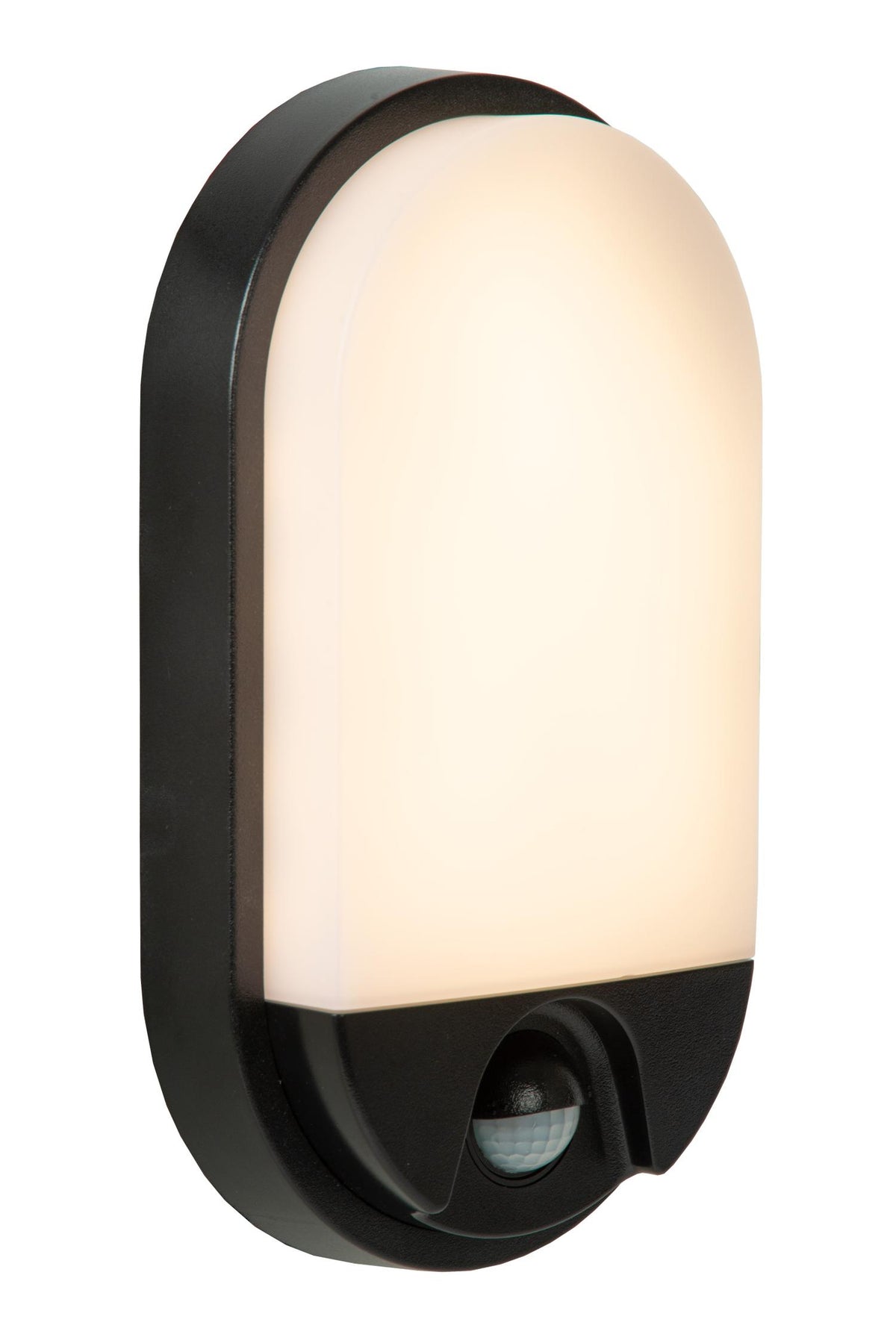 Lucide HUPS LED-wandlamp voor binnen en buiten met bewegings- en dag-nachtsensor 10 W, IP54, zwart
