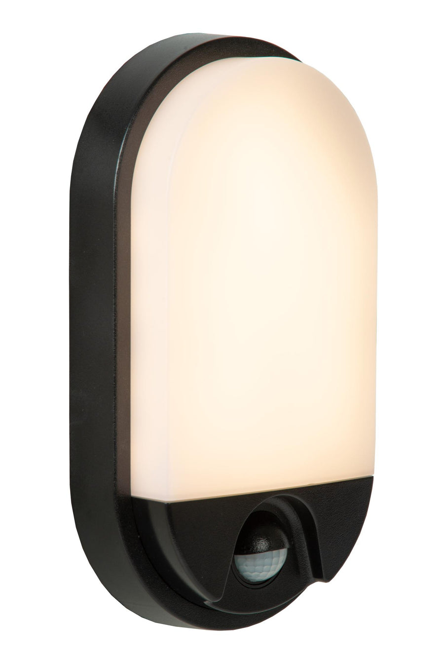 Lucide HUPS LED-wandlamp voor binnen en buiten met bewegings- en dag-nachtsensor 10 W, IP54, zwart