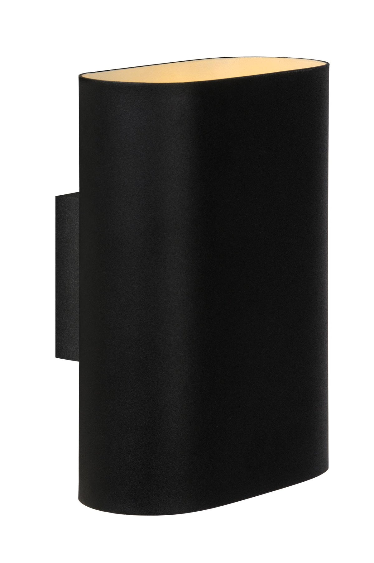 Lucide OVALIS wandlamp 2 × E14, zwart