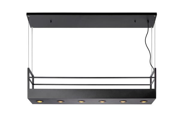 Lucide MIRAVELLE hanglamp 6 × GU10, zwart