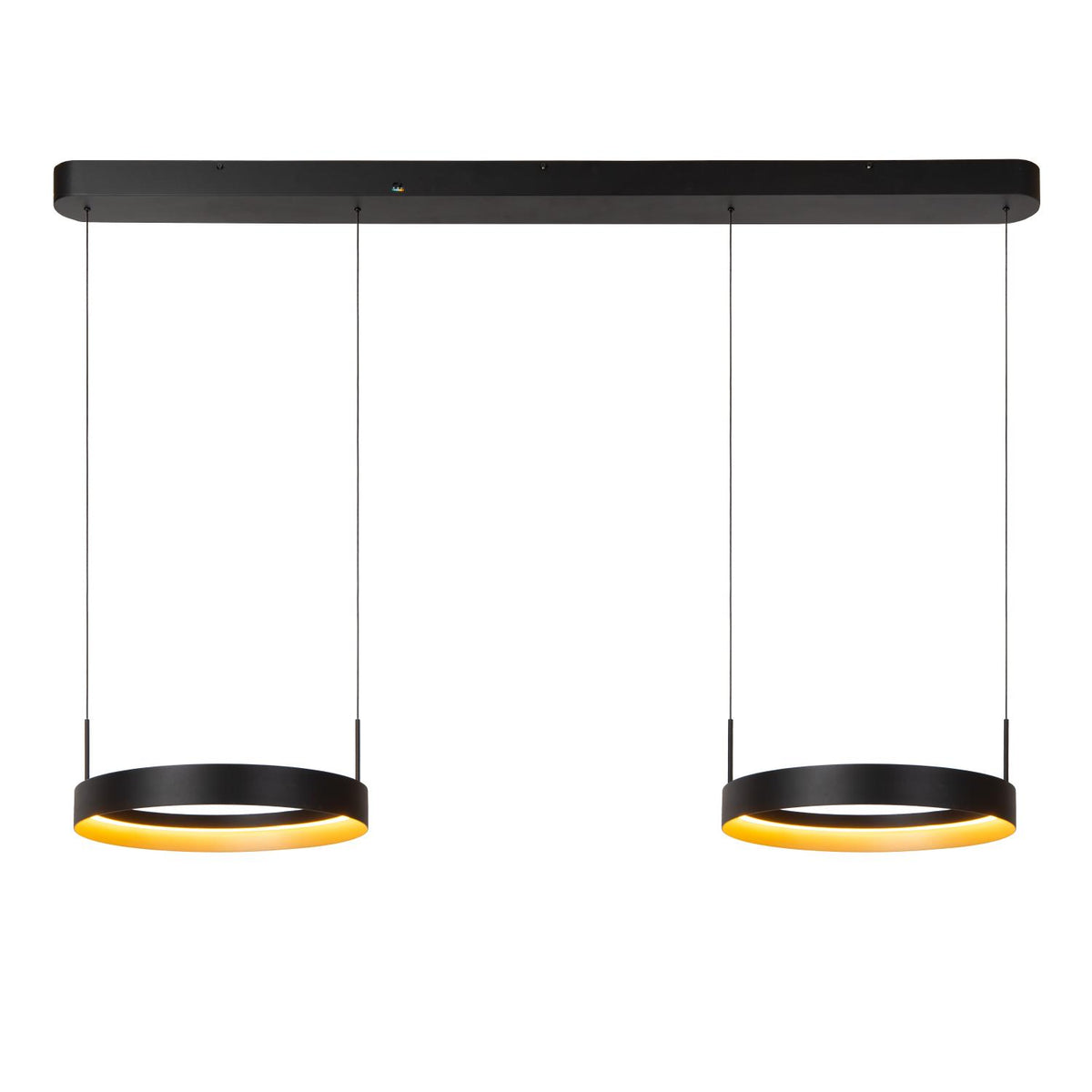 Lucide RADIANT dimbare LED-hanglamp 2 × 38 W, 2200–3000 K, zwart