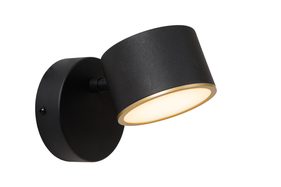 Lucide GIAN dimbare LED-wandlamp 9 W, zwart