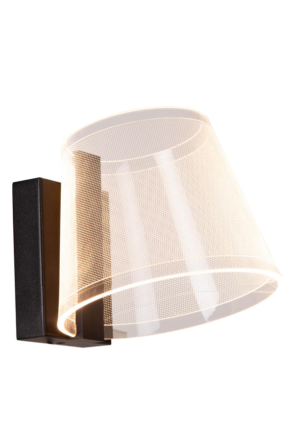 Lucide KORGIS LED-wandlamp voor de badkamer 10 W, IP44, transparant