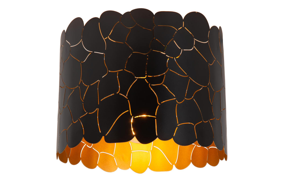 Lucide ALMELO plafondlamp Ø 25,5 cm, E27, zwart