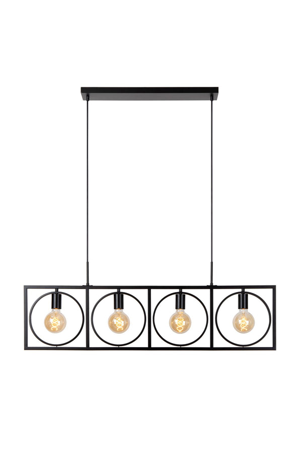 Lucide SUUS hanglamp 4 × E27, zwart
