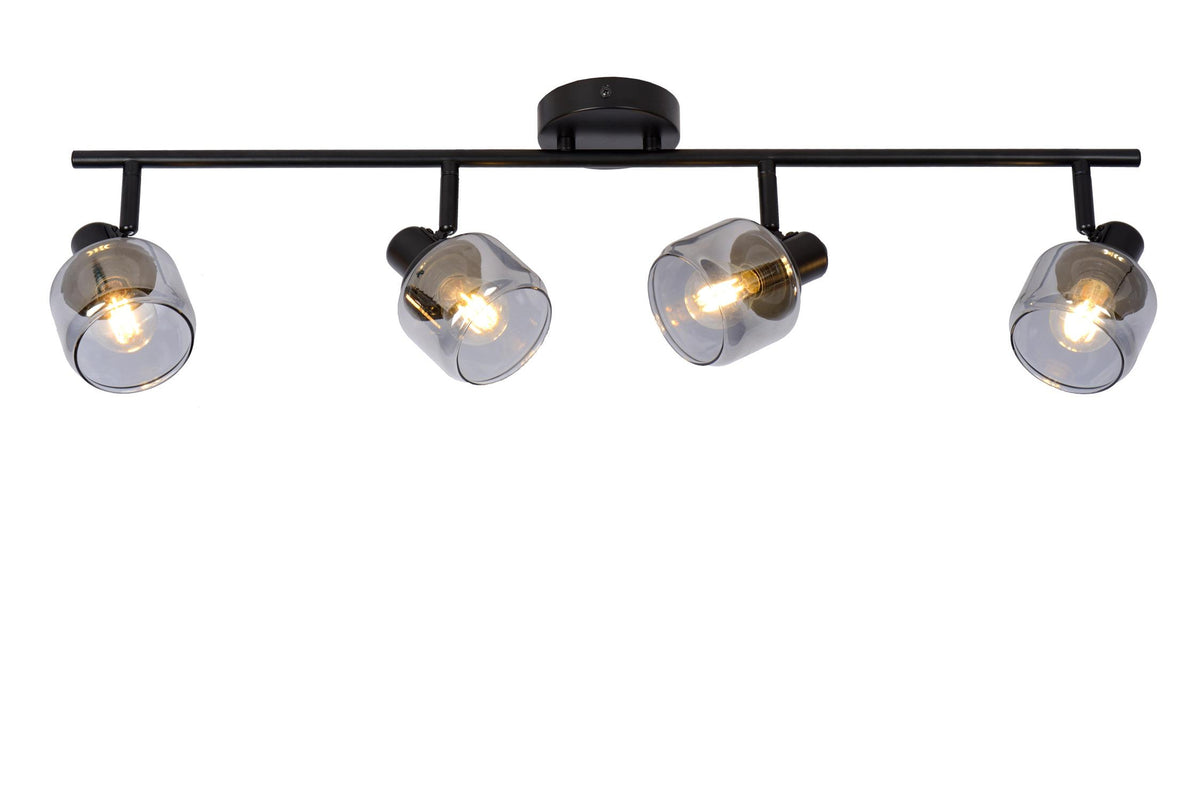 Lucide BJORN plafondspot 4 × E14, zwart