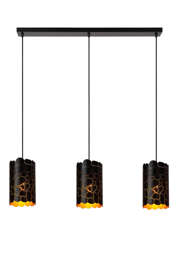 Lucide ALMELO hanglamp 3 × E27, zwart