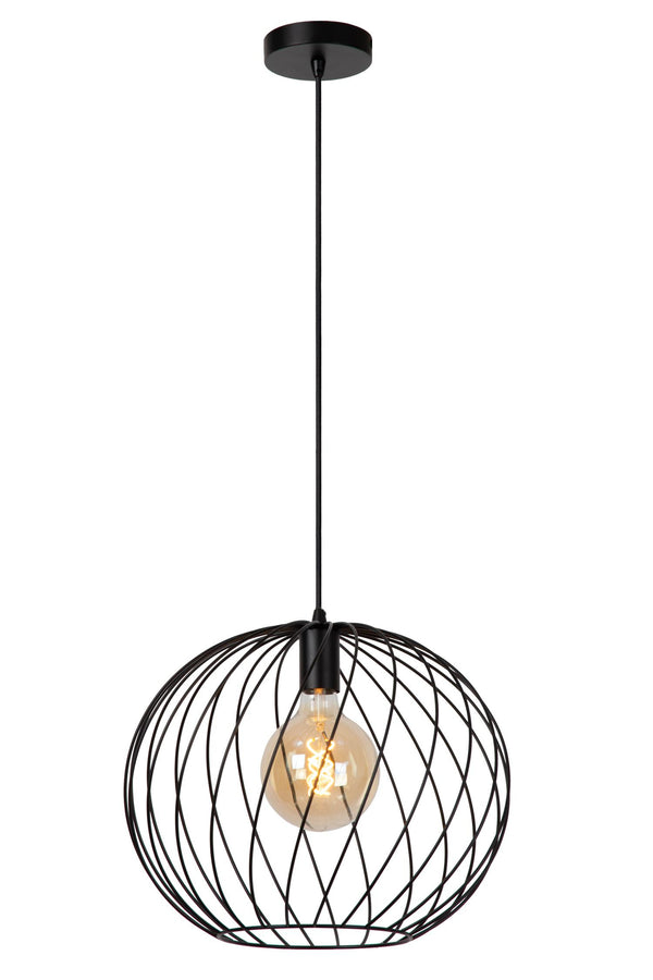 Lucide DANZA hanglamp Ø 40 cm, E27, zwart