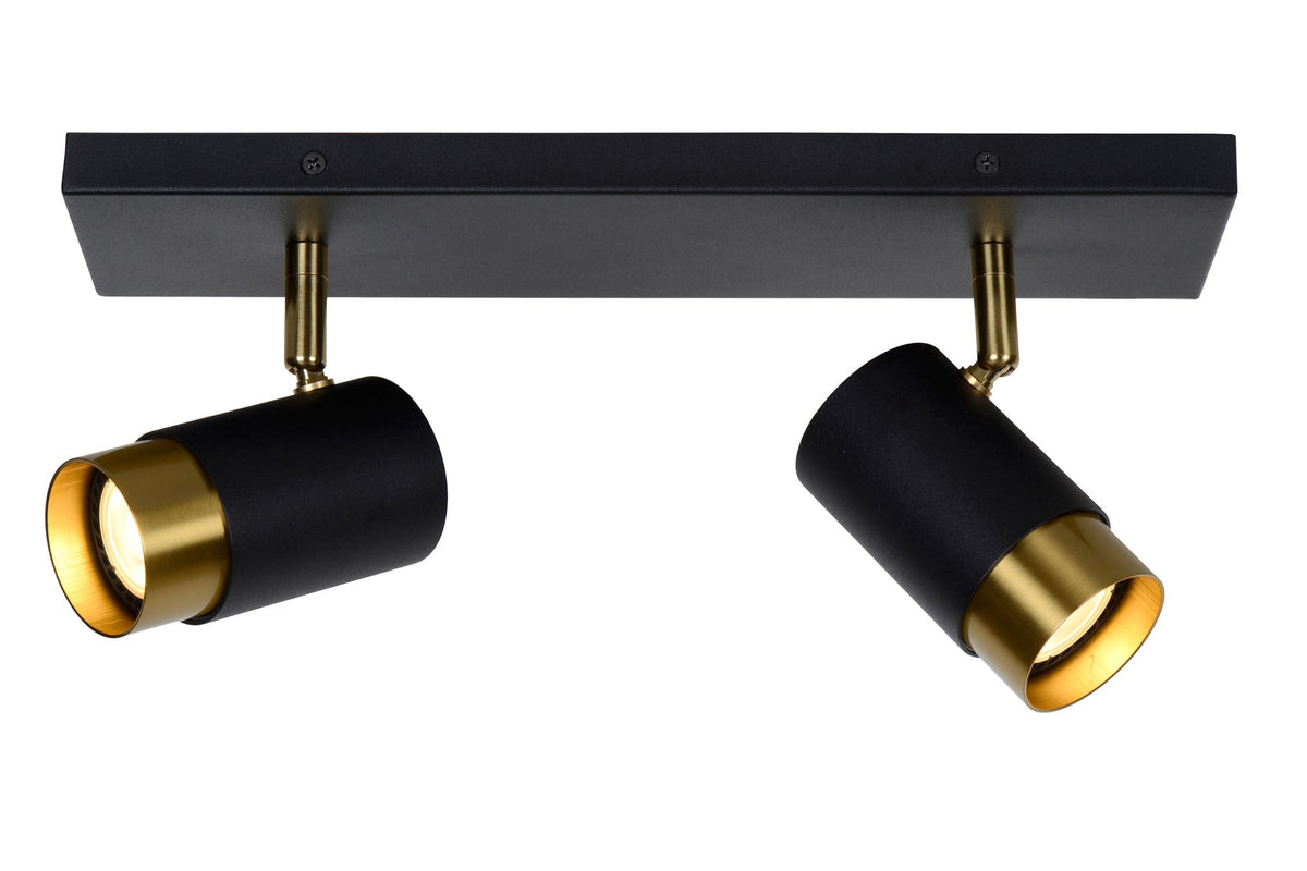 Lucide FLORIS plafondspot 2 × GU10, zwart