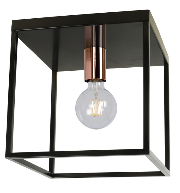 Lucide ARTHUR plafondlamp E27, zwart