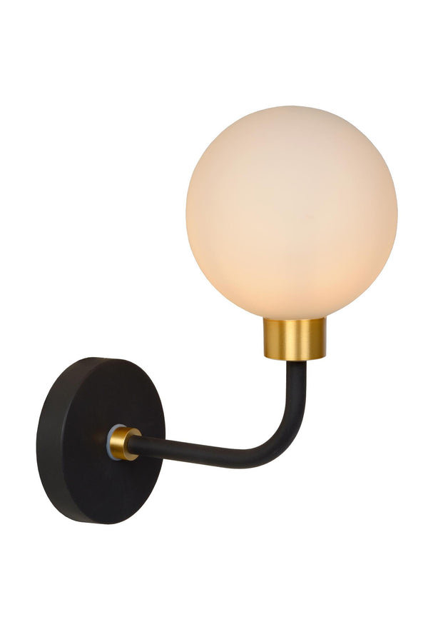 Lucide BEREND wandlamp voor de badkamer G9, IP44, zwart