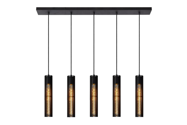 Lucide LIONEL hanglamp 5 × E27, zwart
