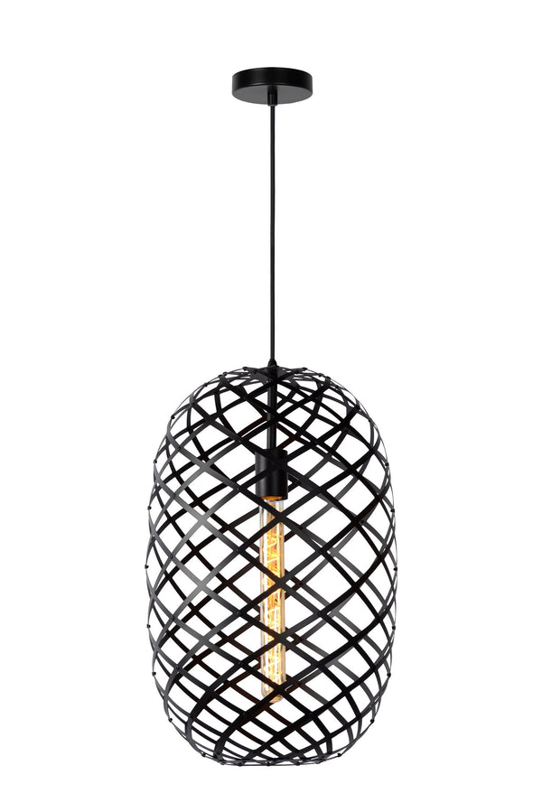 Lucide WOLFRAM hanglamp Ø 32 cm, E27, zwart
