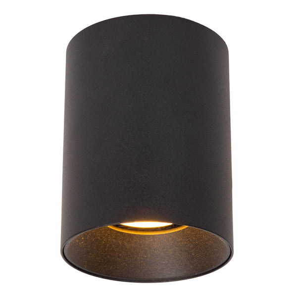 Lucide GERTI plafondspot Ø 8 cm, GU10, zwart